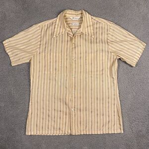 Vintage Mr. California Shirt Mens Medium‎ Dacron Polyester Dagger Loop Collar